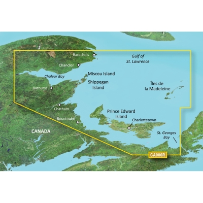 Garmin BlueChart g3 Vision HD - VCA006R - I.P.E. a Bahía de Chaleur - Tarjeta SD